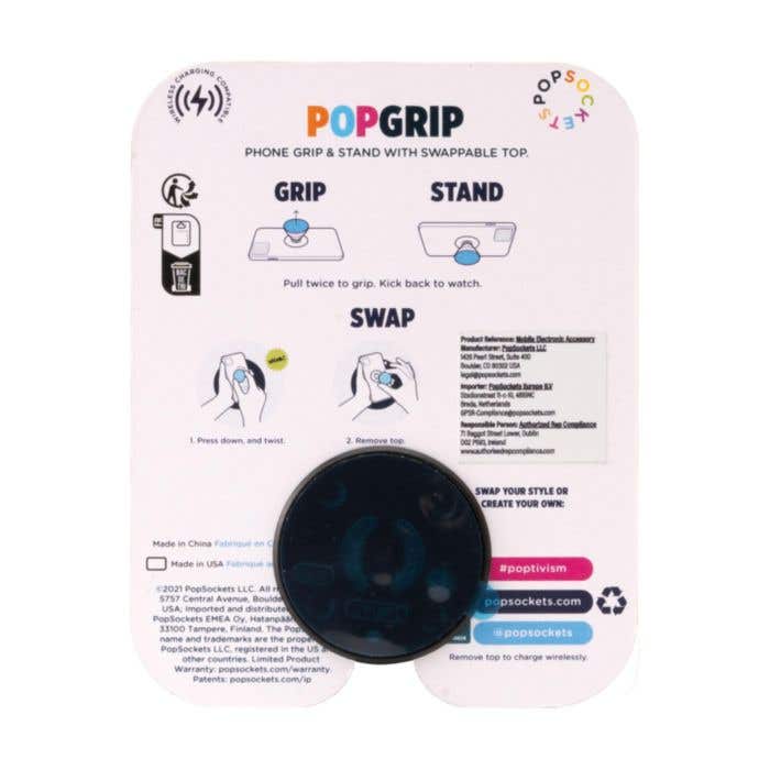 PopSockets® support de téléphone PopGrip 2.0 | Prise en main et support | PopTop interchangeable