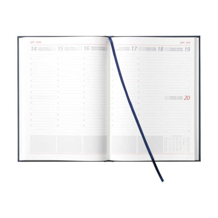 Agenda Euromax Balacron | 4 langues | Papier FSC® | Format extra-large