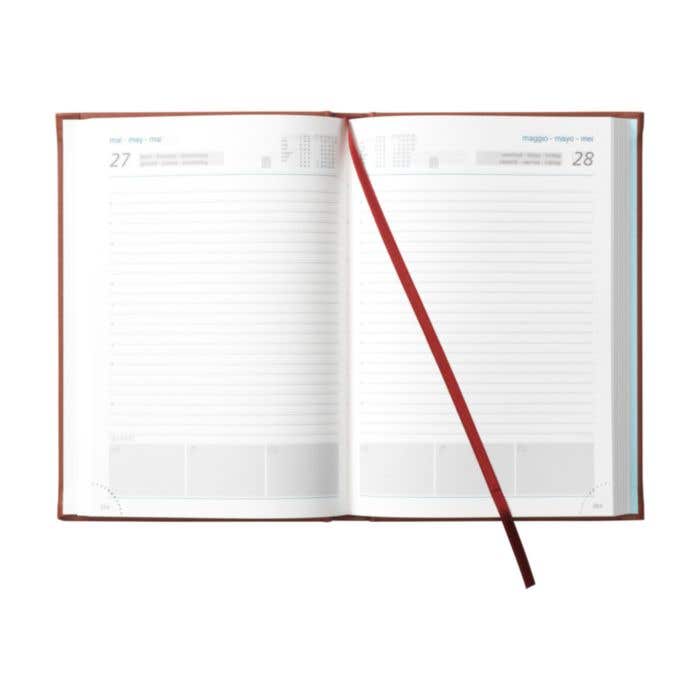 Agenda Eurotop Sabana | 6 langues | Papier FSC® | Perforation d'angle