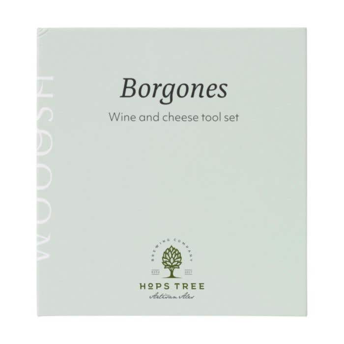 Set à fromage et vin Wooosh Borgones | Bois FSC® | 3 pièces