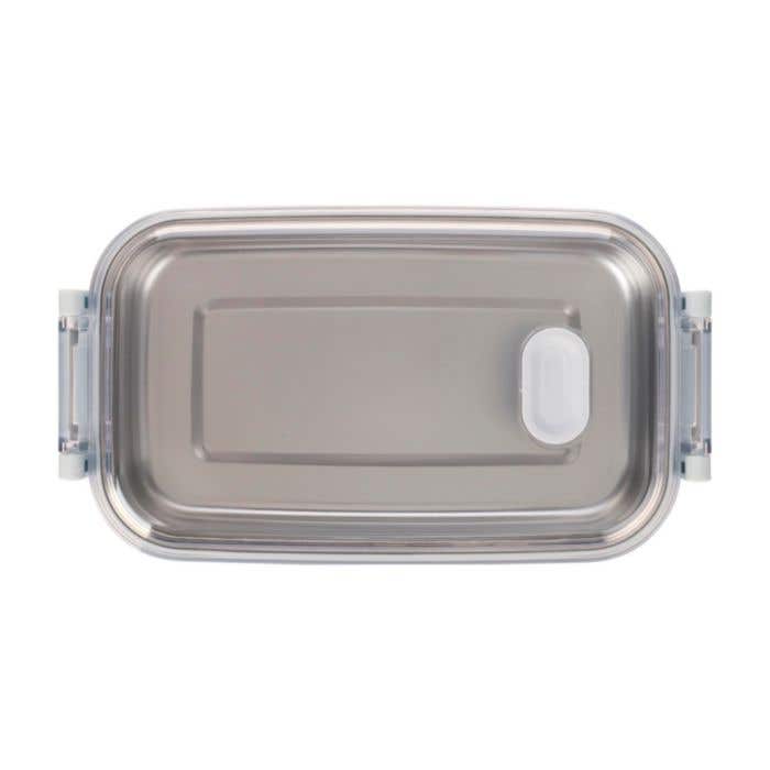 Boîte à lunch Alven | 750 ml | Acier inoxydable recyclé | Couvercle transparent