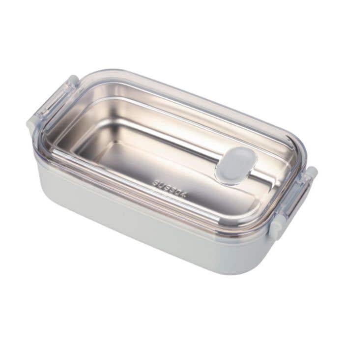 Boîte à lunch Alven | 750 ml | Acier inoxydable recyclé | Couvercle transparent