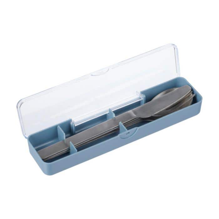 Set de couverts Brisio | Acier inoxydable | 3 pièces | Avec étui