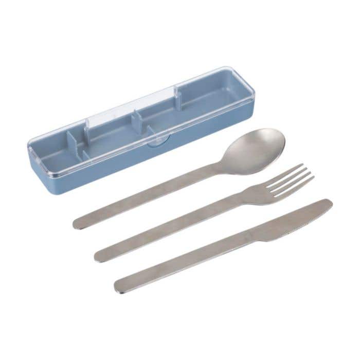 Set de couverts Brisio | Acier inoxydable | 3 pièces | Avec étui