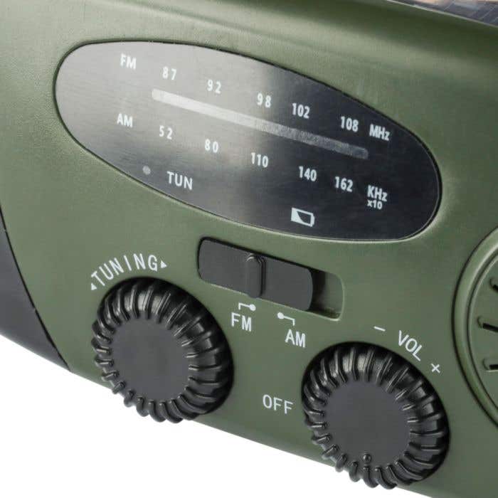 Radio d'urgence Solan | Recyclé | Solaire | Powerbank | Lampe de poche