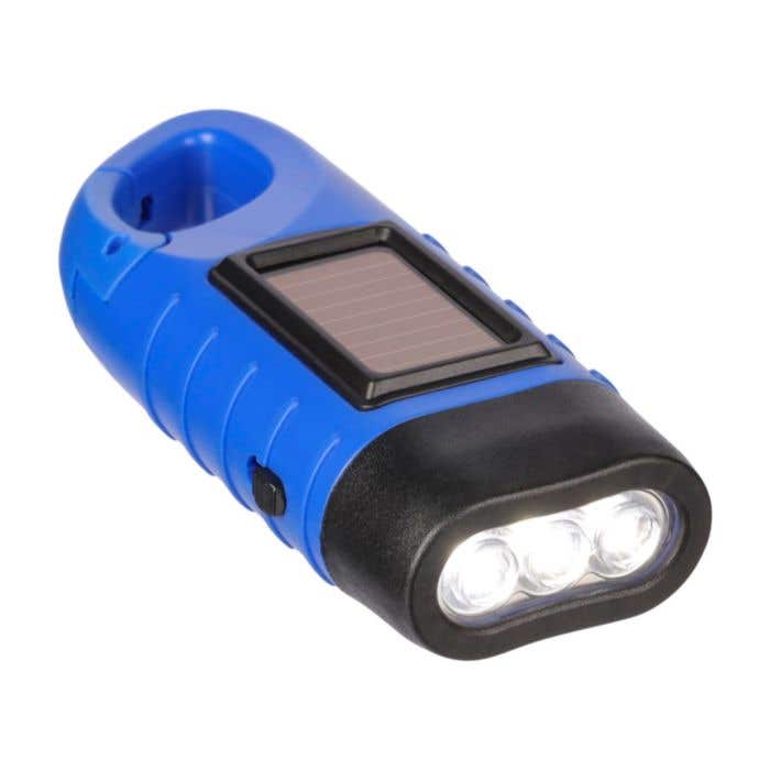 Lampe de poche Kano | Recyclée | Solaire | Mousqueton