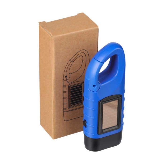 Lampe de poche Kano | Recyclée | Solaire | Mousqueton