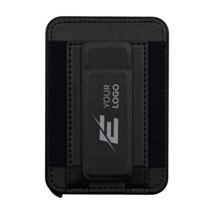 Porte-cartes BrandCharger Wally Stand Pro | Recyclé | 6 cartes | Protection RFID | Support pour téléphone