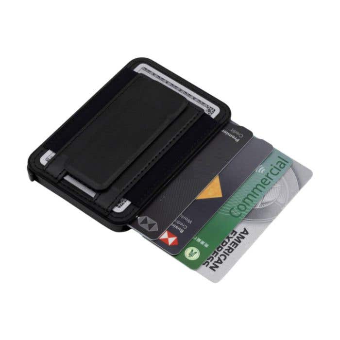 Porte-cartes BrandCharger Wally Stand Pro | Recyclé | 6 cartes | Protection RFID | Support pour téléphone