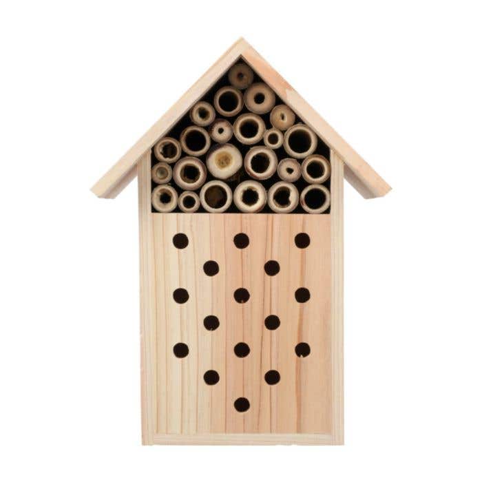 Hôtel à abeilles Fahim | Bois FSC® | Avec crochet de suspension