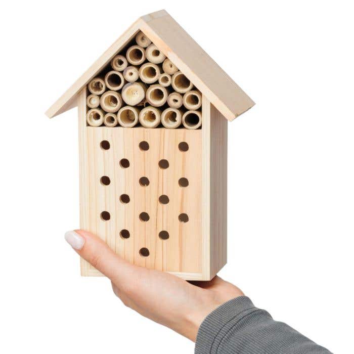 Hôtel à abeilles Fahim | Bois FSC® | Avec crochet de suspension