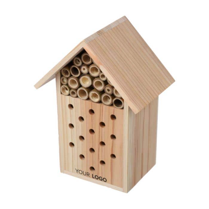 Hôtel à abeilles Fahim | Bois FSC® | Avec crochet de suspension