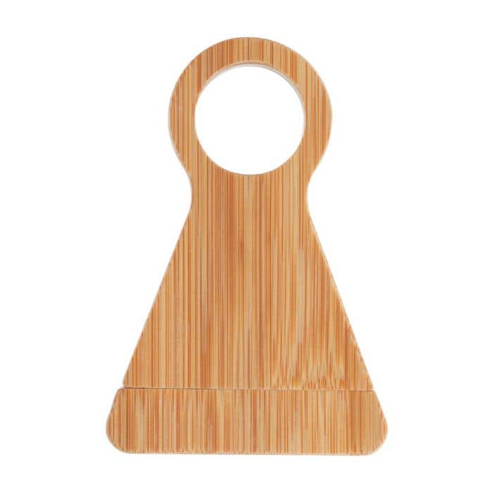 Porte-bouteille à vin Vincio | Bambou FSC® | Avec tire-bouchon