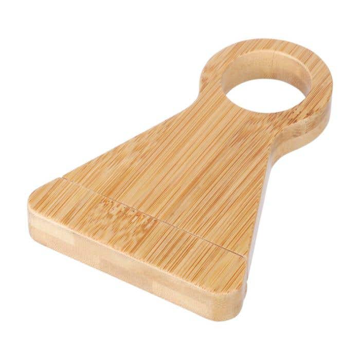 Porte-bouteille à vin Vincio | Bambou FSC® | Avec tire-bouchon