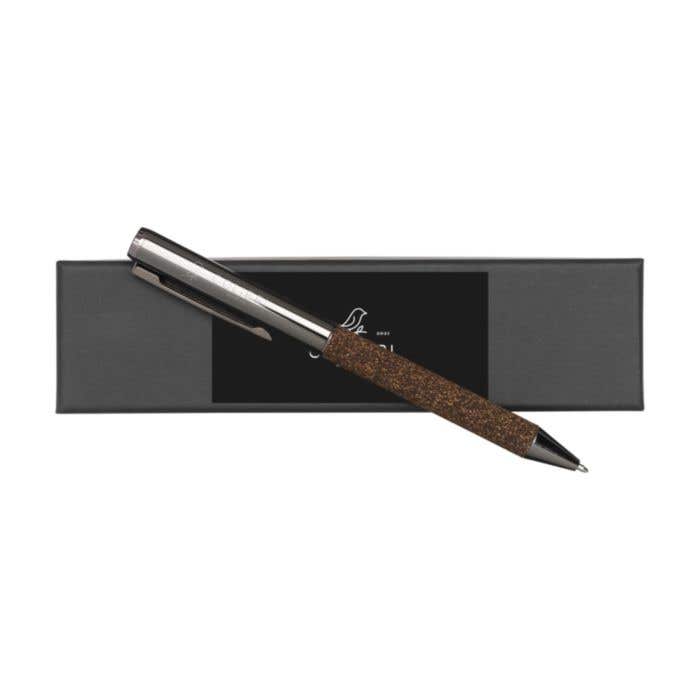 Stylo bille | Inox | Finition marc de café
