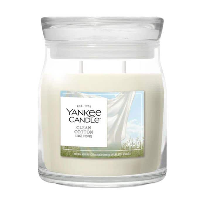 Bougie parfumée Yankee Candle Clean Cotton | Medium Jar