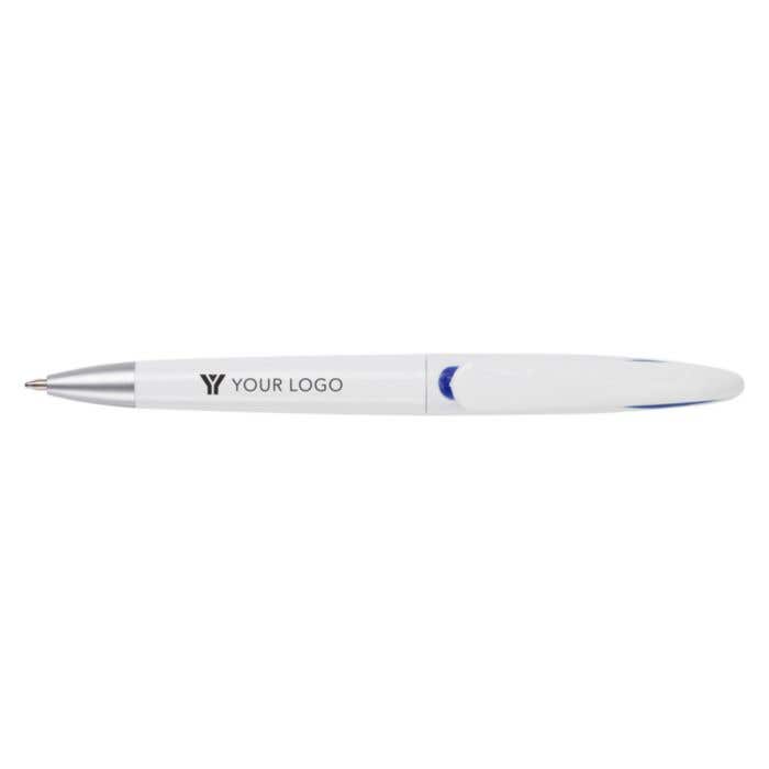 Stylo bille Benfica White | Clip col de cygne | Mécanisme rotatif