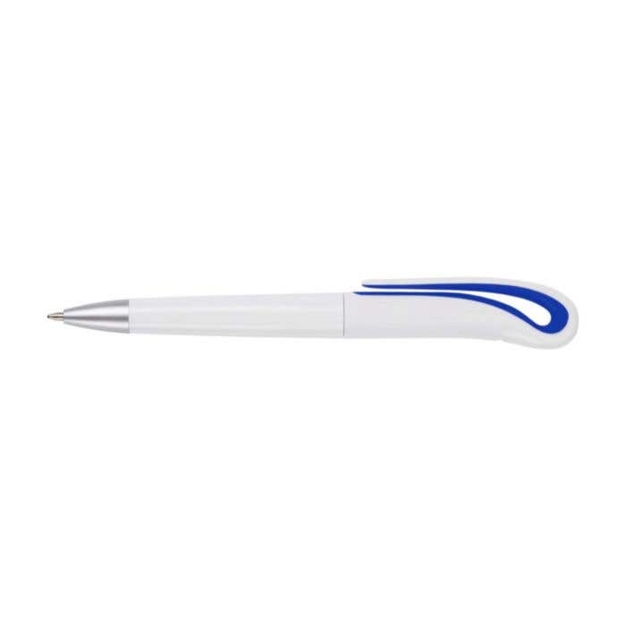 Stylo bille Benfica White | Clip col de cygne | Mécanisme rotatif