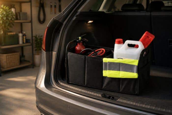 Organiseur de voiture Simon | Pliable | 2 compartiments