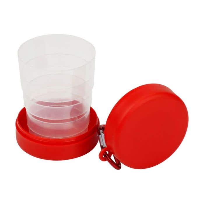 Gobelet de voyage Travelcup | 220 ml | Pliable | Mousqueton