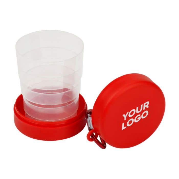 Gobelet de voyage Travelcup | 220 ml | Pliable | Mousqueton