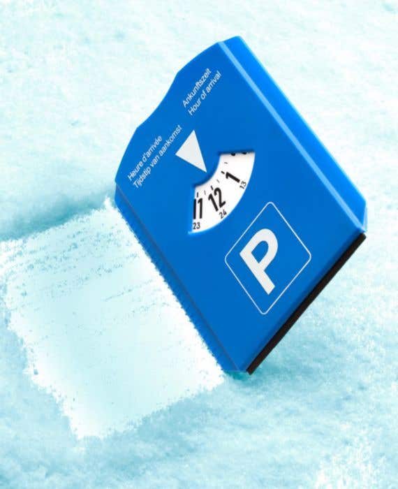 Disque de stationnement Parking NL | Grattoir à glace | Avec jetons de caddie