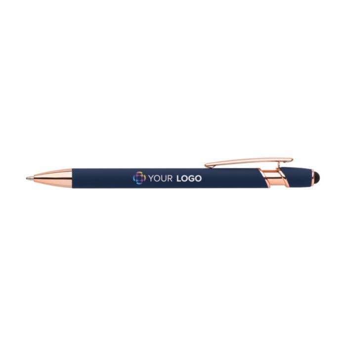 Stylo stylet Ruby Gold | Aluminium | Détails or rose