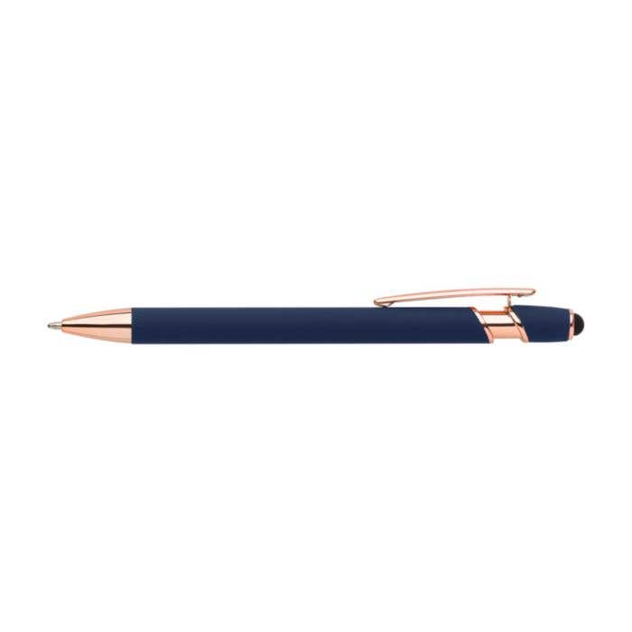 Stylo stylet Ruby Gold | Aluminium | Détails or rose