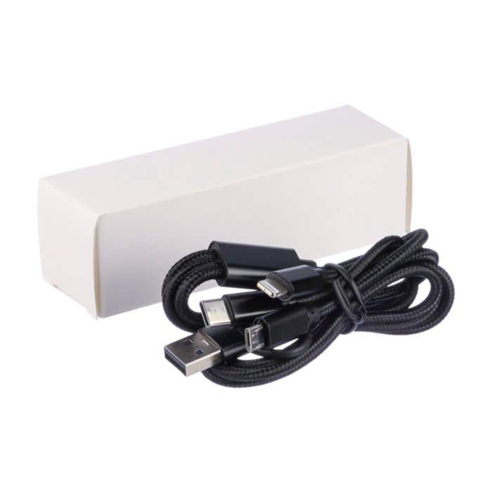 Câble de charge Leif | 3-en-1 | Câble de 1 m