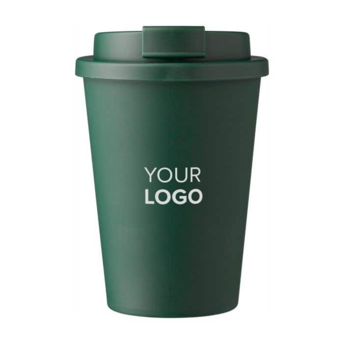 Mug de voyage Gabriela | 350 ml | Couvercle à clip | Monochrome