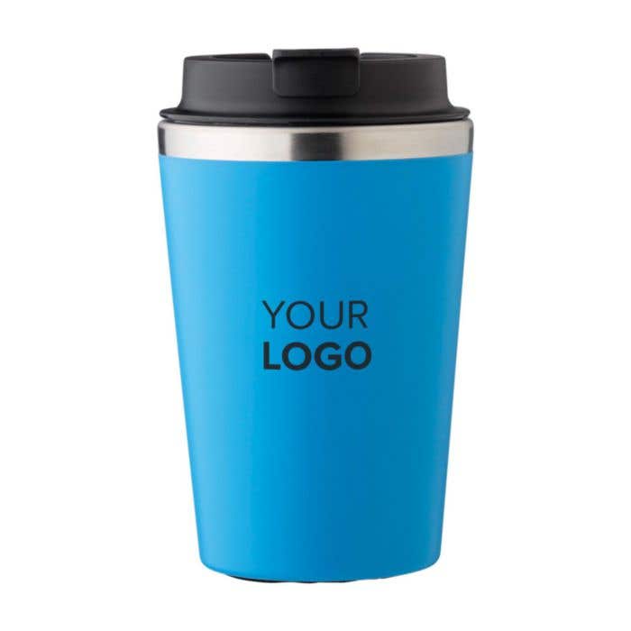 Mug de voyage Everleigh | 350 ml | Inox | Couvercle à clip | Finition mate