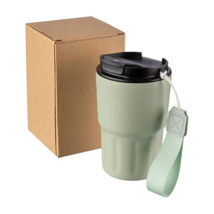 Mug de voyage Louisa | 320 ml | Inox | Double paroi | Dragonne