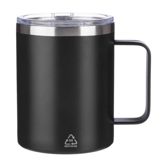 Mug de voyage Renate | 300 ml | Inox recyclé | Double paroi | Couvercle à clip