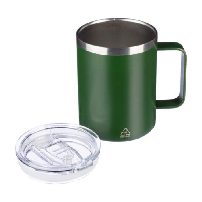 Mug de voyage Renate | 300 ml | Inox recyclé | Double paroi | Couvercle à clip