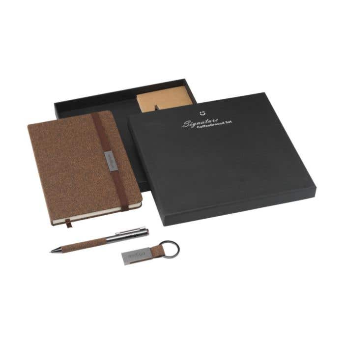 Coffret cadeau Signature CoffeeGround | 3 pièces | Papier FSC® | Recyclé