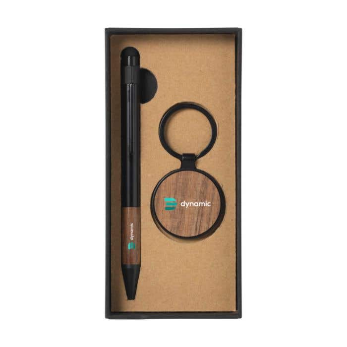 Coffret cadeau Signature Walnut Duo | 2 pièces | Bois FSC® | Aluminium