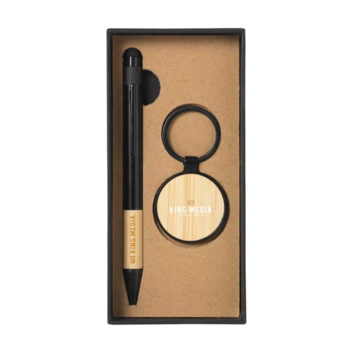 Coffret cadeau Signature Bamboo Duo | 2 pièces | Bambou | Aluminium