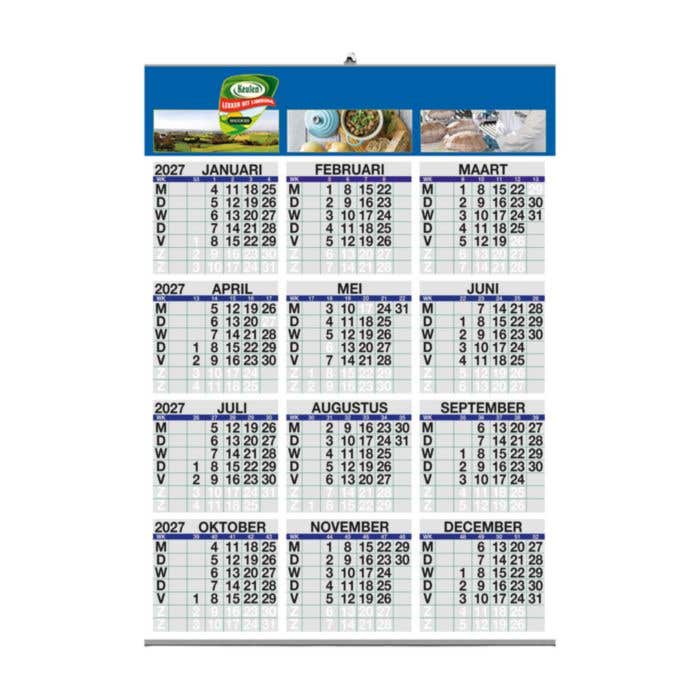 Calendrier annuel | 50x70 cm | Espace pour notes
