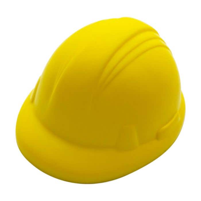 Balle anti-stress Philip | Forme de casque de chantier | 8,1 cm