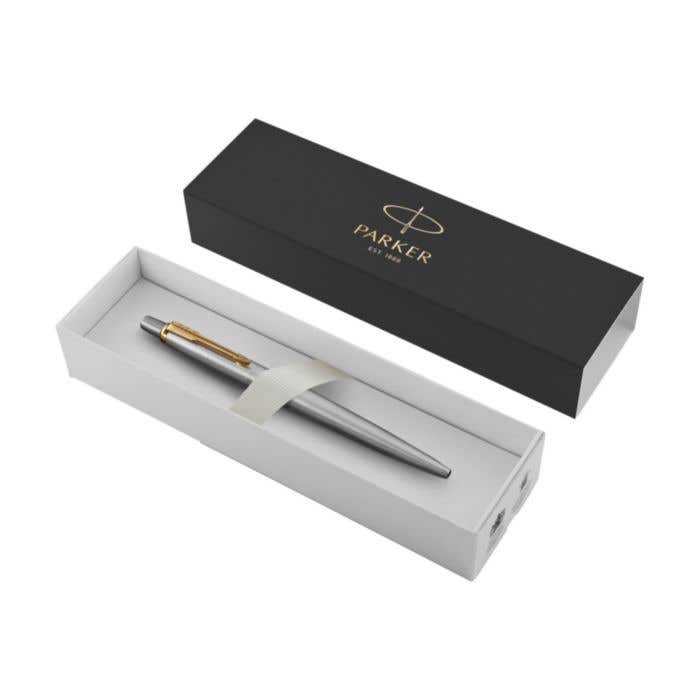 Stylo bille Parker Jotter | Encre bleue | Acier inoxydable recyclé