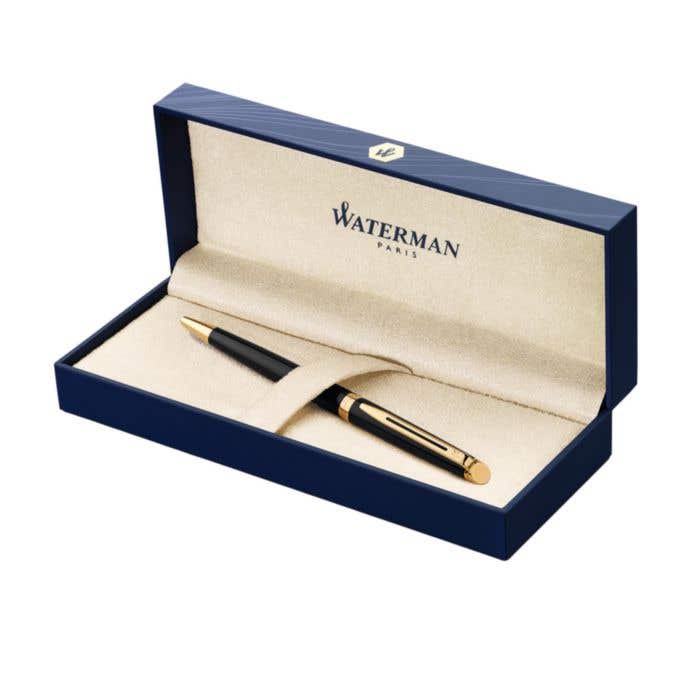 Stylo bille Waterman Hémisphère | Encre bleue | Doré | Mécanisme rotatif