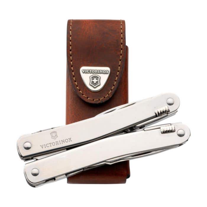 Multi-outil Victorinox Spirit X | 24 fonctions | Recyclé | Étui en cuir