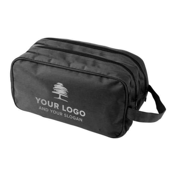 Trousse de toilette Duozip | 3,5 L | Deux compartiments | Poignée