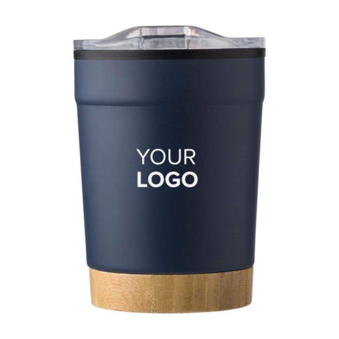 Mug de voyage Sophia | 300 ml | Inox | Double paroi | Bambou