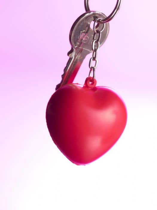 Porte-clés anti-stress Coeur