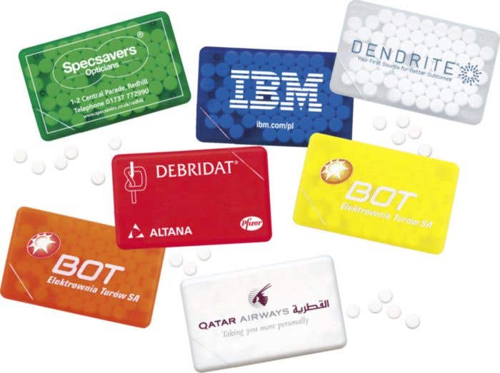 Boîte bonbons Creditcard