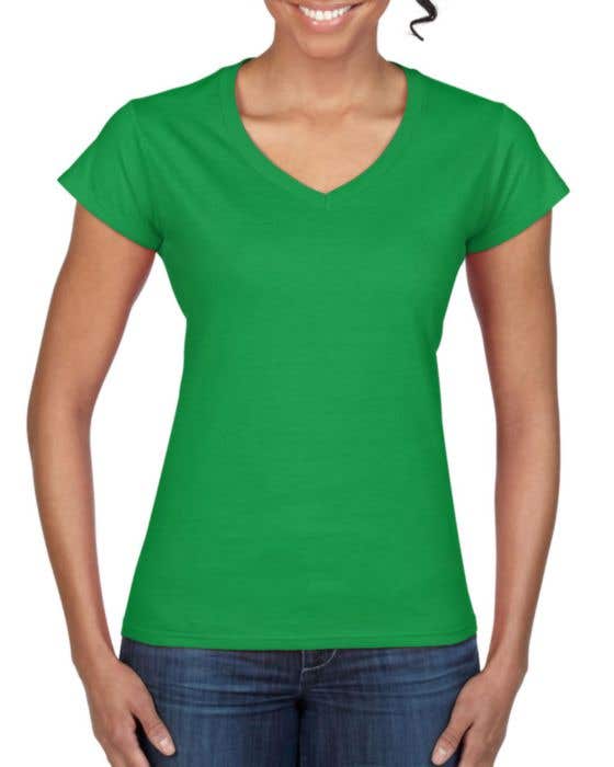 T-shirt Soft Style V-neck (femmes)