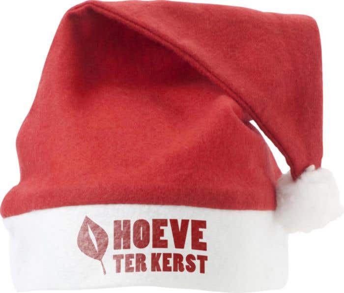 Bonnet de Noël Santa | Feutre | Avec pompon