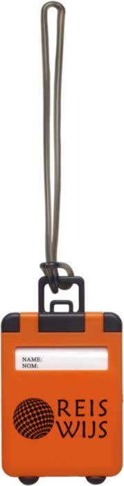 Étiquette à bagage Minitrolley | Forme de trolley | Avec carte nominative