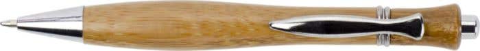 Stylo bille Norvy | Bambou | Détails métalliques